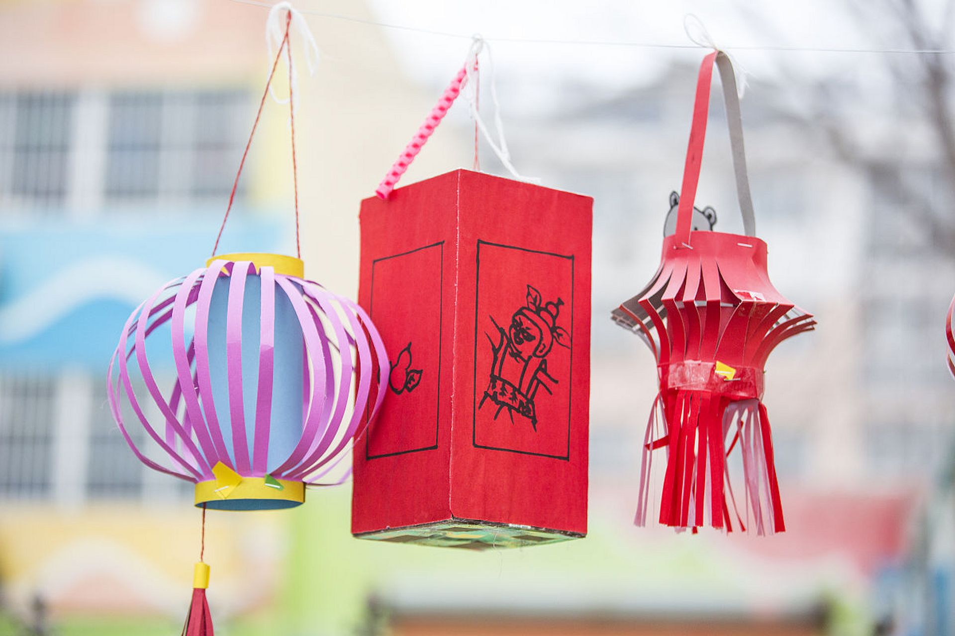 亲子手工灯笼制作方法过程